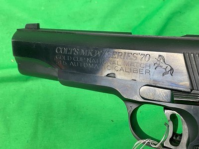 Colt Gold Cup National Match 1911 Target 45 ACP Mark MKIV Series 70 3322 - Image 10 of 20