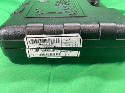Used Magnum Research Desert Eagle 50 AE Gray Tiger Stripe Blued 6