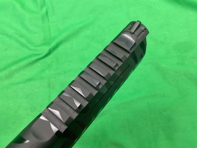 Used Magnum Research Desert Eagle 50 AE Gray Tiger Stripe Blued 6