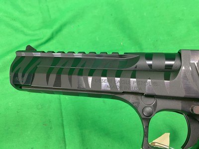 Used Magnum Research Desert Eagle 50 AE Gray Tiger Stripe Blued 6