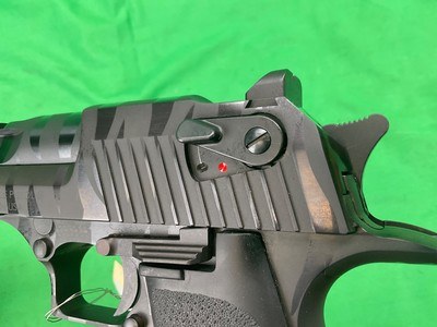 Used Magnum Research Desert Eagle 50 AE Gray Tiger Stripe Blued 6