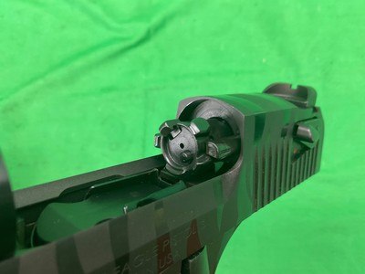 Used Magnum Research Desert Eagle 50 AE Gray Tiger Stripe Blued 6