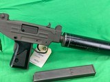 Transferable IMI UZI Micro SMG Full Auto 9MM Ciener Suppressor Action Arms E-File - Image 3 of 20