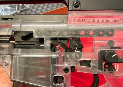 Factory H&K Heckler & Koch G36 V G36V Training Cutaway Translucent Clear 5.56 - Image 6 of 9
