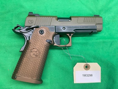 New Nighthawk Custom DELEGATE 1911 9MM Commander Rail Two Tone Double Stack - Image 3 of 16