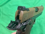 New Nighthawk Custom DELEGATE 1911 9MM Commander Rail Two Tone Double Stack - Image 9 of 16