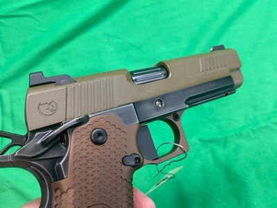 New Nighthawk Custom DELEGATE 1911 9MM Commander Rail Two Tone Double Stack - Image 12 of 16