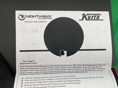 NEW Korth NXS 4” 357 Magnum 9MM Luger 8 Shot Target Revolver Railed DA/SA Match - Image 13 of 16
