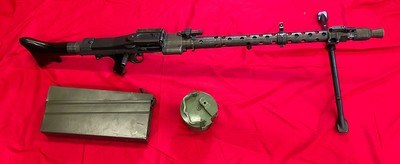 TNW Firearms Receiver MG34 8mm German MG Belt Fed Semi Auto Drum Can Belts - Image 1 of 20