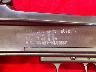 Wise Lite Arms RPD Semi Auto Rifle 7.62x39 Belt Fed VLTOR 2 Drums & Cases - Image 11 of 20