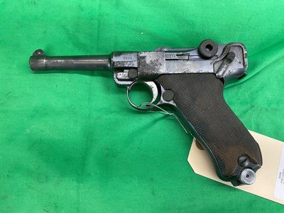 GERMAN P08 Luger DWM 9MM Semi Auto Pistol WWII War Shooter Grade C&R 3589 - Image 1 of 17