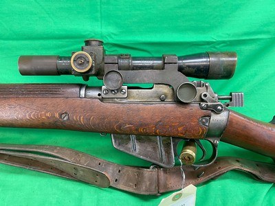ROF M 1941 British Enfield SMLE No 4 Mk1T 4T Sniper Rework 303 War C&R 3601 - Image 4 of 20