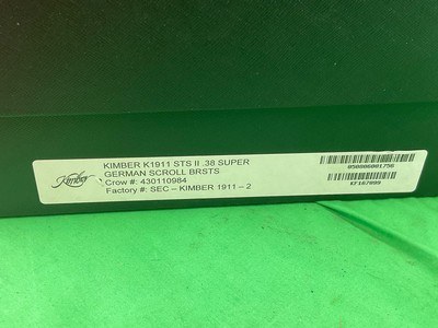 USED Kimber 1911 STS II Seattle Engraving 38 Super Bright Stainless SS 3587 - Image 2 of 17