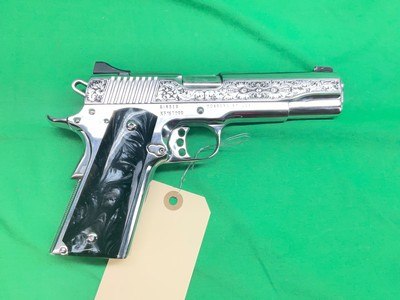 USED Kimber 1911 STS II Seattle Engraving 38 Super Bright Stainless SS 3587 - Image 5 of 17