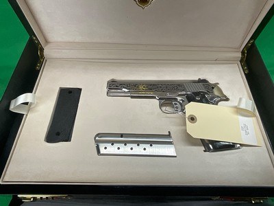 USED Kimber 1911 STS II Seattle Engraving 38 Super Bright Stainless SS 3587 - Image 1 of 17