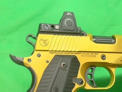 NEW NIGHTHAWK Custom Agency Agent 2 1911 45 ACP Gold Nitride RMR IOS Recon - Image 12 of 15