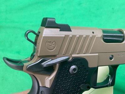 NIGHTHAWK Custom 2011 BDS9 Commander Double Stack 9MM IOS FDE Ported Ambi - Image 8 of 15