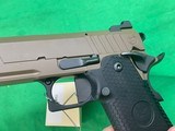 NIGHTHAWK Custom 2011 BDS9 Commander Double Stack 9MM IOS FDE Ported Ambi - Image 10 of 15
