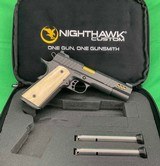 NEW Nighthawk Custom PRESIDENT 1911 5” 45 ACP MAMMOTH Ivory Factory Ported - Image 1 of 10