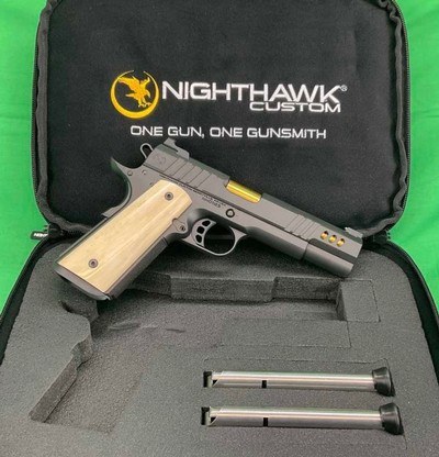 NEW Nighthawk Custom PRESIDENT 1911 5” 45 ACP MAMMOTH Ivory Factory Ported - Image 1 of 10