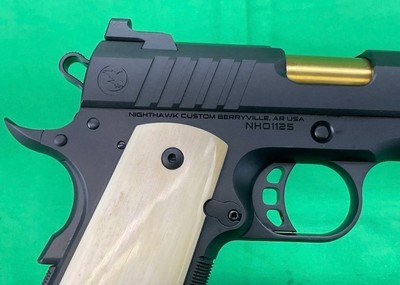 NEW Nighthawk Custom PRESIDENT 1911 5” 45 ACP MAMMOTH Ivory Factory Ported - Image 6 of 10