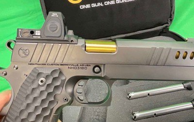 NIGHTHAWK CUSTOM 1911 PRESIDENT 9MM LUGER RMR IOS MATCH TARGET BULL SQUARE - Image 6 of 11
