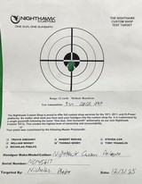 NEW Nighthawk Custom Delegate 1911 9MM Factory Ported IOS Commander 2902 - Image 11 of 12
