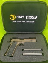 NIGHTHAWK CUSTOM NHC GRP 9MM 5 In Trijicon IOS Optic Ambi Recon Rail FDE - Image 1 of 12