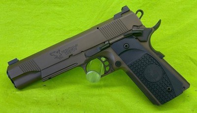 NIGHTHAWK CUSTOM NHC GRP 9MM 5 In Trijicon IOS Optic Ambi Recon Rail FDE - Image 3 of 12