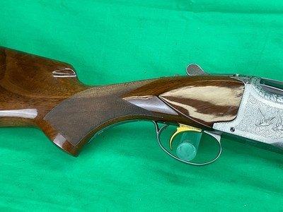 ENGRAVED BROWNING SUPERPOSED PIGEON BELGIUM 12GA 32” TRAP SKEET COLLECTOR - Image 4 of 20
