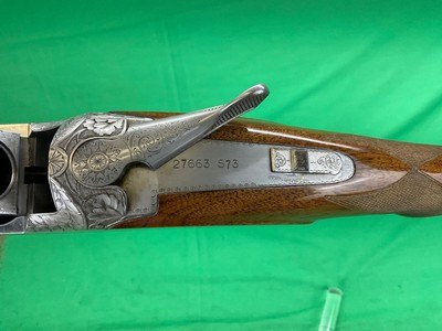 ENGRAVED BROWNING SUPERPOSED PIGEON BELGIUM 12GA 32” TRAP SKEET COLLECTOR - Image 15 of 20
