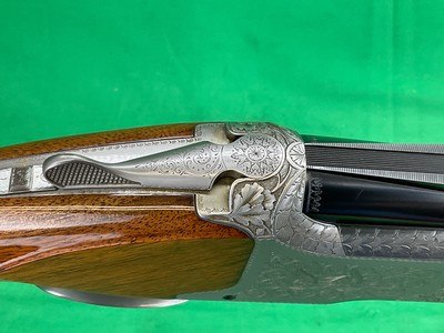 ENGRAVED BROWNING SUPERPOSED PIGEON BELGIUM 12GA 32” TRAP SKEET COLLECTOR - Image 9 of 20