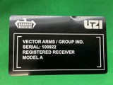FULL AUTO TRANSFERABLE UZI SMG 9X19GROUP INDUSTRIES VECTOR ARMS UZI HR4332 9MM SMG REFURBISHED - Image 20 of 20