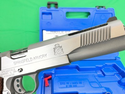 STAINLESS SPRINGFIELD ARMORY 1911 LONG SLIDE PORTED V16 45 SUPER V-16 - Image 13 of 19