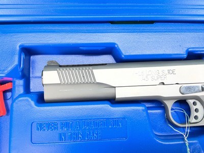 STAINLESS SPRINGFIELD ARMORY 1911 LONG SLIDE PORTED V16 45 SUPER V-16 - Image 2 of 19