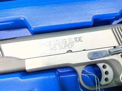 STAINLESS SPRINGFIELD ARMORY 1911 LONG SLIDE PORTED V16 45 SUPER V-16 - Image 3 of 19