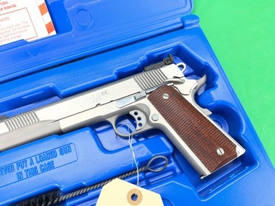 STAINLESS SPRINGFIELD ARMORY 1911 LONG SLIDE PORTED V16 45 SUPER V-16 - Image 4 of 19