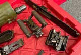 SURPLUS RUSSIAN MAXIM 1910 PARTS KIT LOT BARREL LOCK SA FINNISH GRIPS BELT - Image 3 of 15