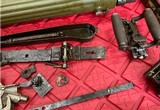 SURPLUS RUSSIAN MAXIM 1910 PARTS KIT LOT BARREL LOCK SA FINNISH GRIPS BELT - Image 4 of 15