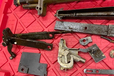 SURPLUS RUSSIAN MAXIM 1910 PARTS KIT LOT BARREL LOCK SA FINNISH GRIPS BELT - Image 5 of 15