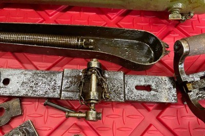 SURPLUS RUSSIAN MAXIM 1910 PARTS KIT LOT BARREL LOCK SA FINNISH GRIPS BELT - Image 11 of 15
