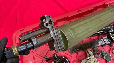 SURPLUS RUSSIAN MAXIM 1910 PARTS KIT LOT BARREL LOCK SA FINNISH GRIPS BELT - Image 15 of 15