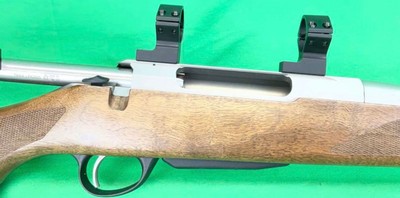 STAINLESS FLUTED TIKKA T3X 243 WIN TALLEY RINGS WOOD STOCK - Image 8 of 16