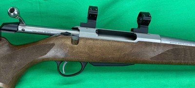 STAINLESS FLUTED TIKKA T3X 243 WIN TALLEY RINGS WOOD STOCK - Image 3 of 16