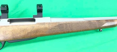 STAINLESS FLUTED TIKKA T3X 243 WIN TALLEY RINGS WOOD STOCK - Image 4 of 16