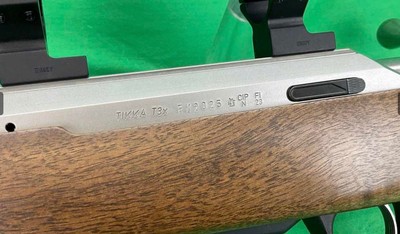 STAINLESS FLUTED TIKKA T3X 243 WIN TALLEY RINGS WOOD STOCK - Image 15 of 16