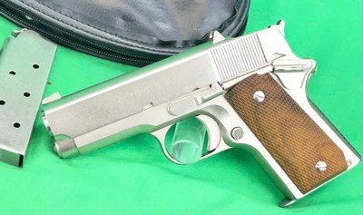 VINTAGE STAINLESS DETONICS COMBAT MASTER MKII COMPACT 1911 CARRY EXTRAS - Image 6 of 16