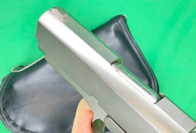VINTAGE STAINLESS DETONICS COMBAT MASTER MKII COMPACT 1911 CARRY EXTRAS - Image 8 of 16
