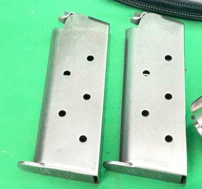 VINTAGE STAINLESS DETONICS COMBAT MASTER MKII COMPACT 1911 CARRY EXTRAS - Image 7 of 16