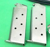 VINTAGE STAINLESS DETONICS COMBAT MASTER MKII COMPACT 1911 CARRY EXTRAS - Image 7 of 16